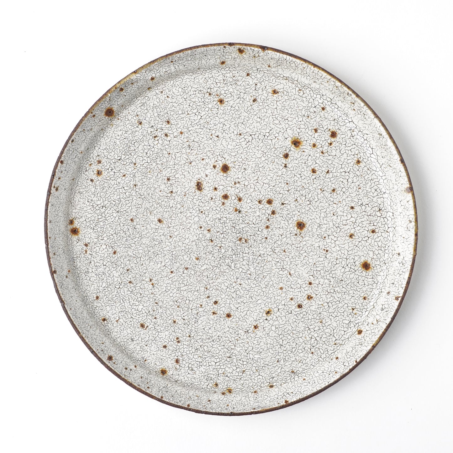 Futoshi Yamashita Volcanic Pottery White Plate
