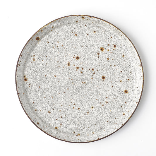 Futoshi Yamashita Volcanic Pottery White Plate