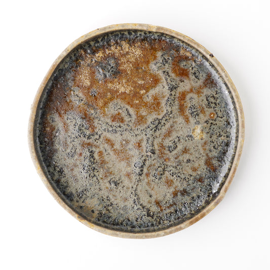Futoshi Yamashita Volcanic Ash Glaze High Edge Plate