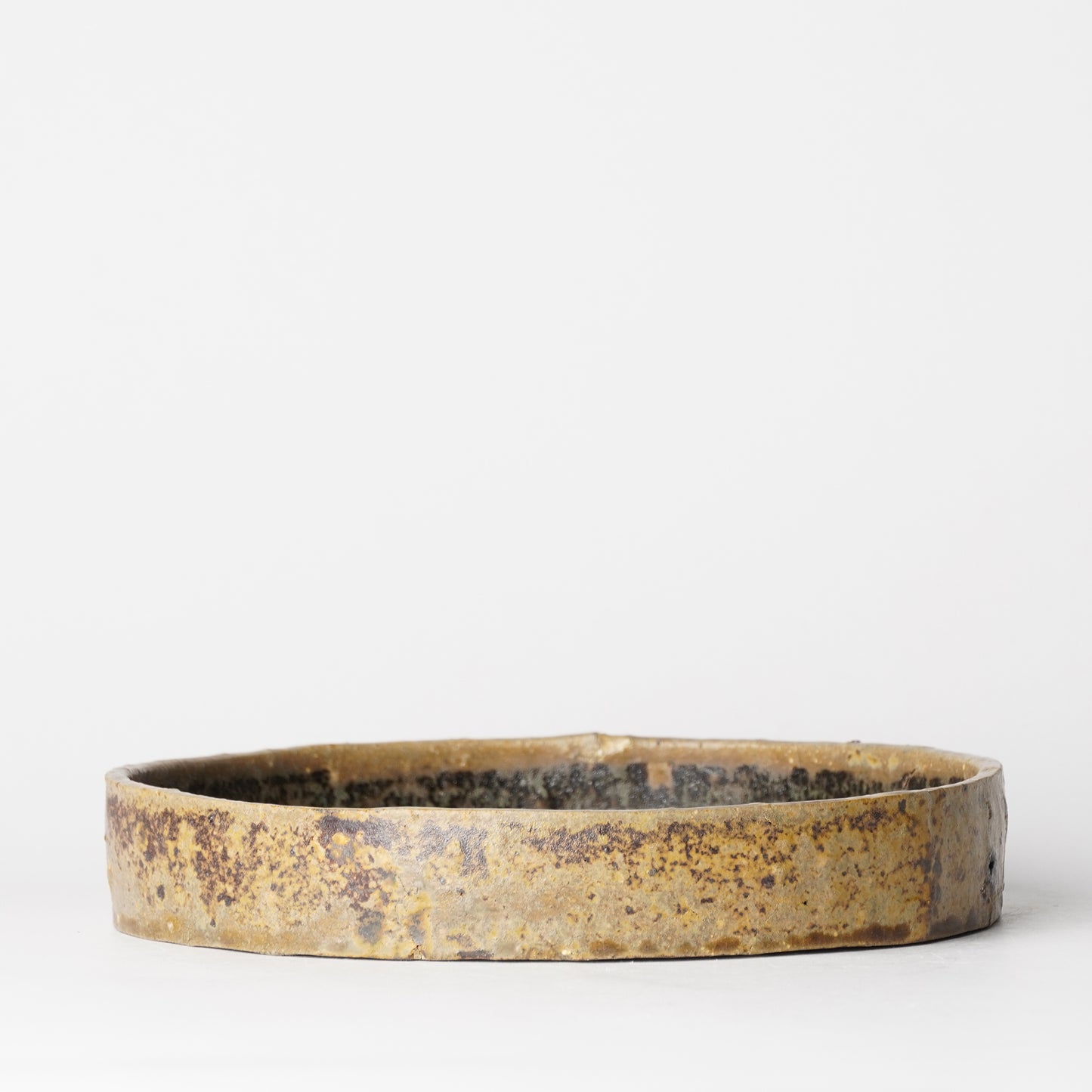 Futoshi Yamashita Volcanic Ash Glaze High Edge Plate