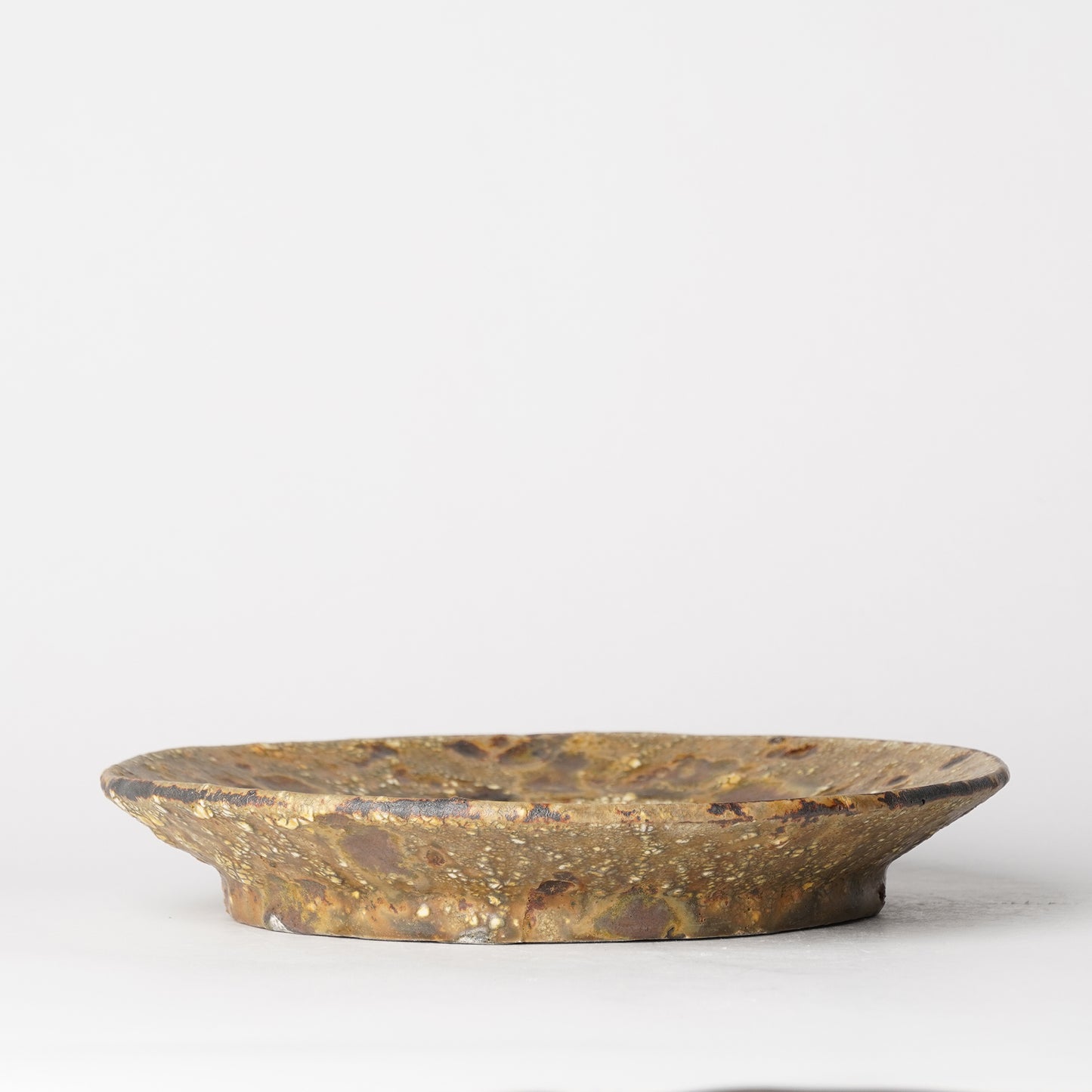 Futoshi Yamashita Volcanic Ash Glaze Rim Plate