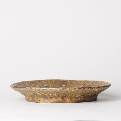 Futoshi Yamashita Volcanic Ash Glaze Rim Plate