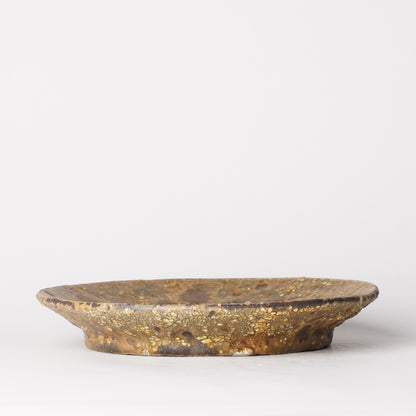 Futoshi Yamashita Volcanic Ash Glaze Rim Plate