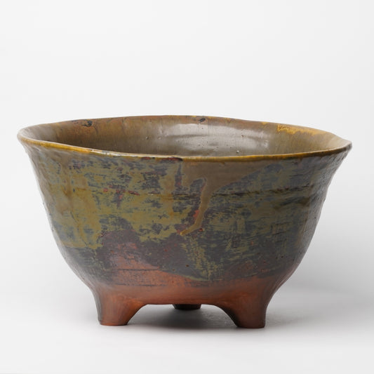 Takeryo Kawaguchi Extra Large Bowl Ash Glaze