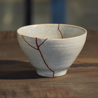 Kintsugi Hyouzangama Kairagi Crackle Glaze Donburi Bowl