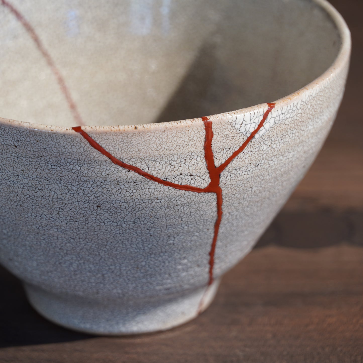 Kintsugi Hyouzangama Kairagi Crackle Glaze Donburi Bowl
