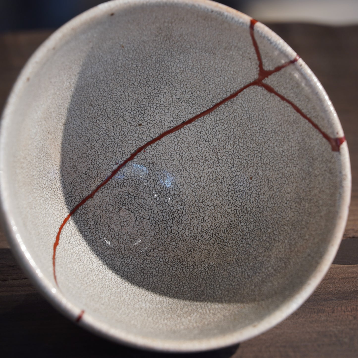 Kintsugi Hyouzangama Kairagi Crackle Glaze Donburi Bowl