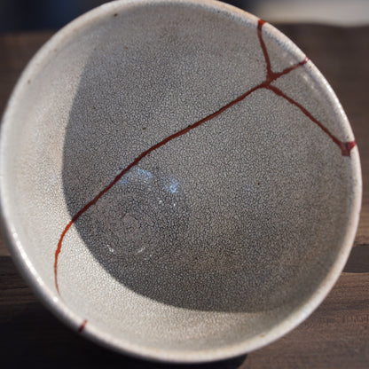 Kintsugi Hyouzangama Kairagi Crackle Glaze Donburi Bowl