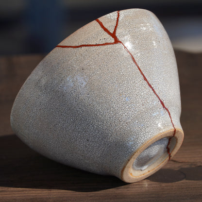 Kintsugi Hyouzangama Kairagi Crackle Glaze Donburi Bowl