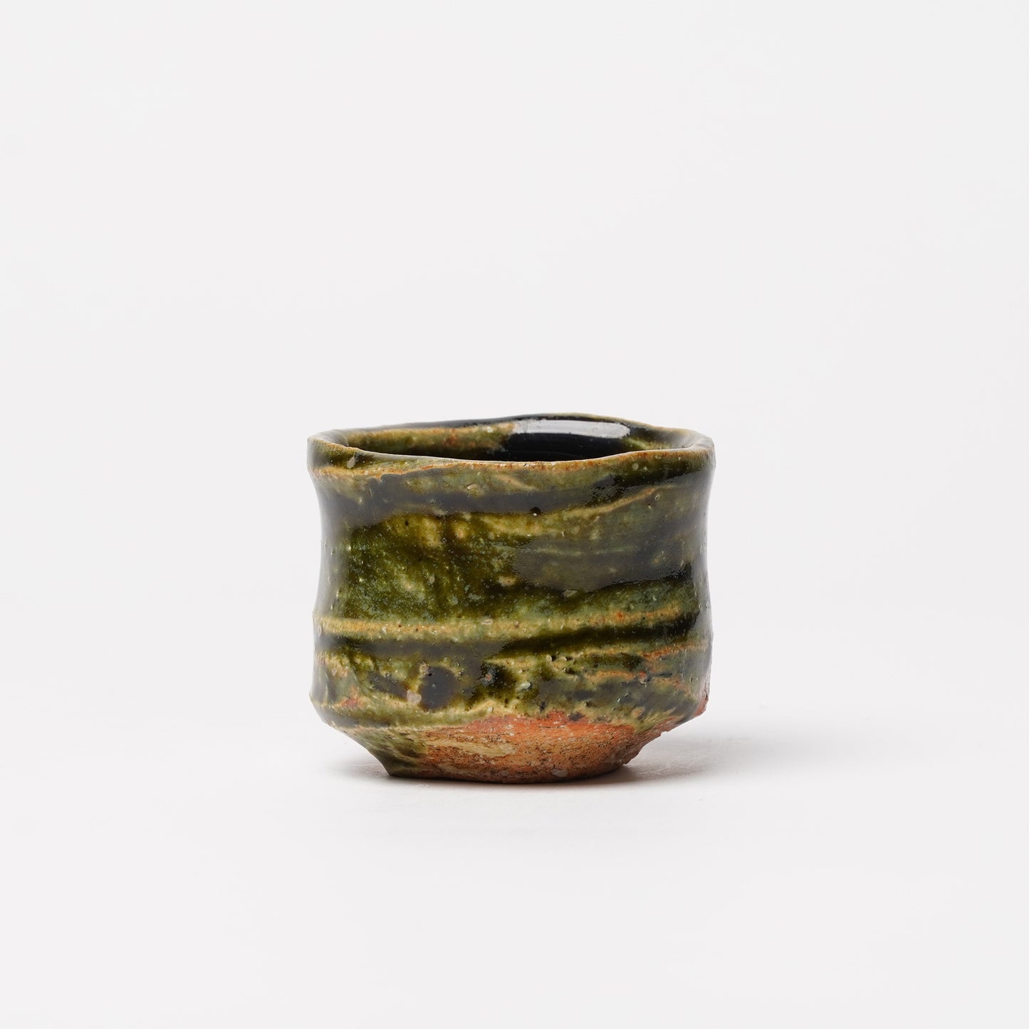 Takuya Kanamoto Oribe Glaze Guinomi Sake Cup