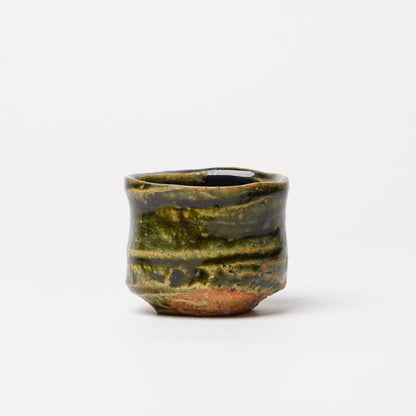 Takuya Kanamoto Oribe Glaze Guinomi Sake Cup