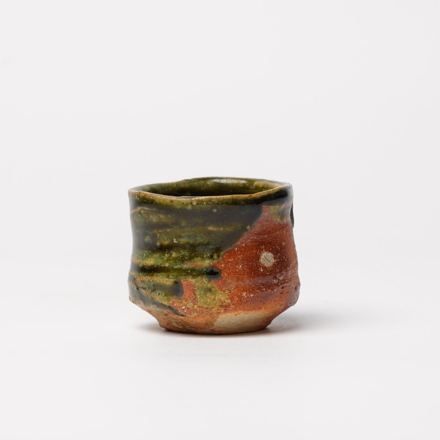 Takuya Kanamoto Oribe Glaze Guinomi Sake Cup