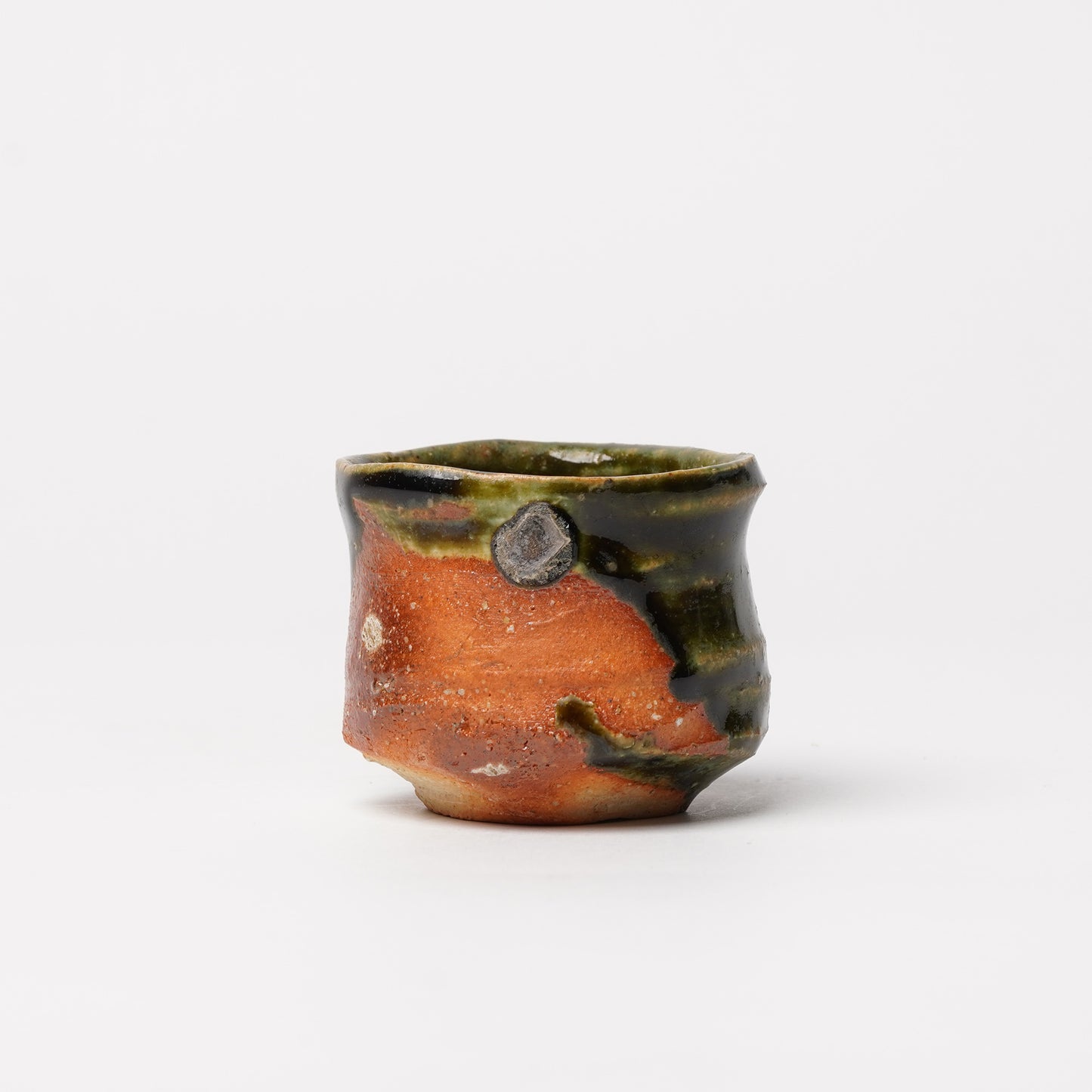 Takuya Kanamoto Oribe Glaze Guinomi Sake Cup