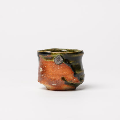 Takuya Kanamoto Oribe Glaze Guinomi Sake Cup