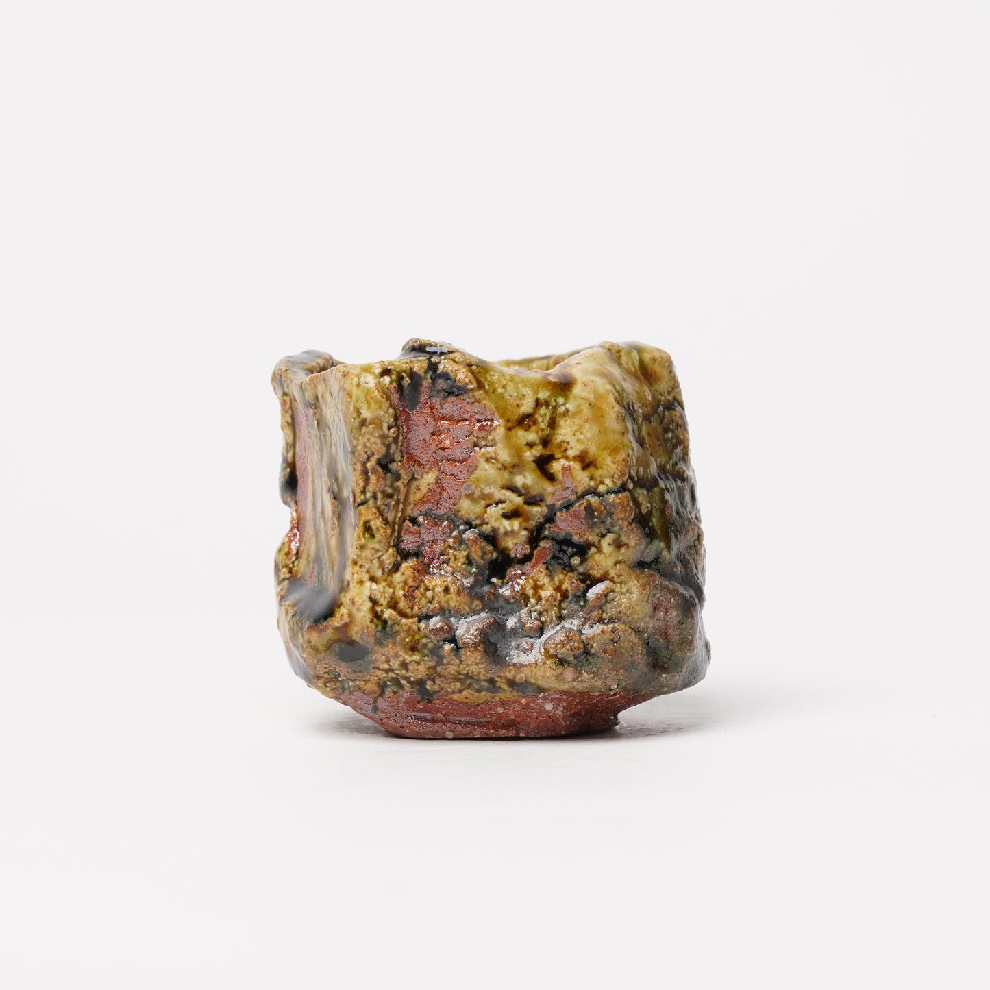 Takuya Kanamoto Oribe Glaze Guinomi Sake Cup