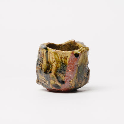 Takuya Kanamoto Oribe Glaze Guinomi Sake Cup