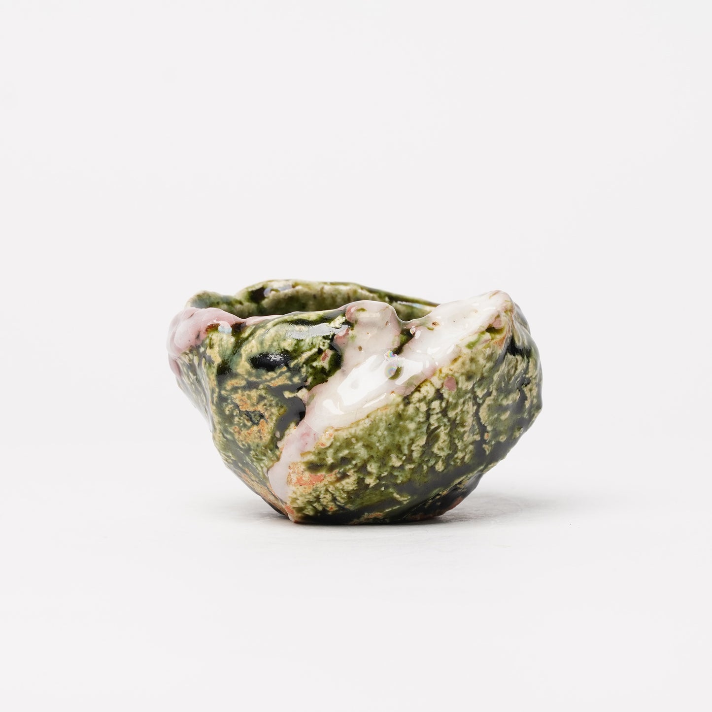Takuya Kanamoto Oribe Glaze Guinomi Sake Cup