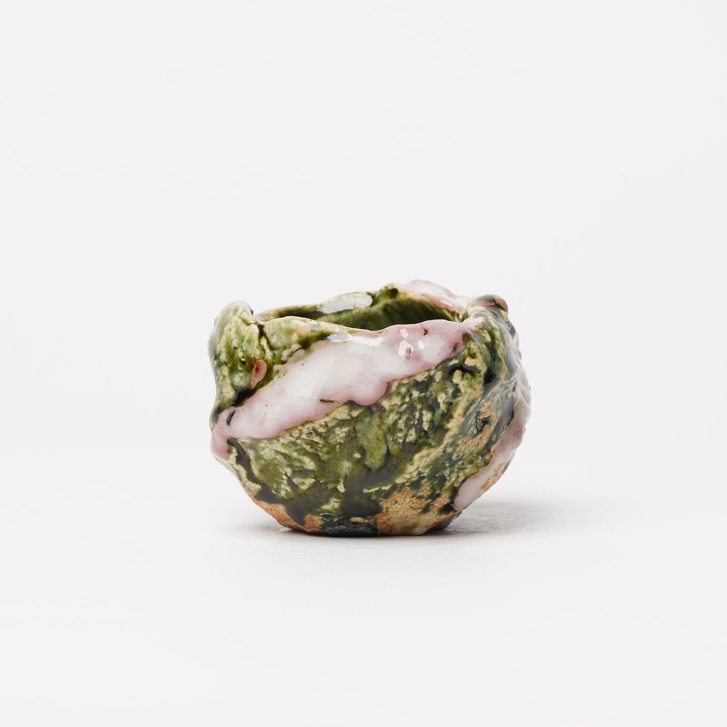 Takuya Kanamoto Oribe Glaze Guinomi Sake Cup