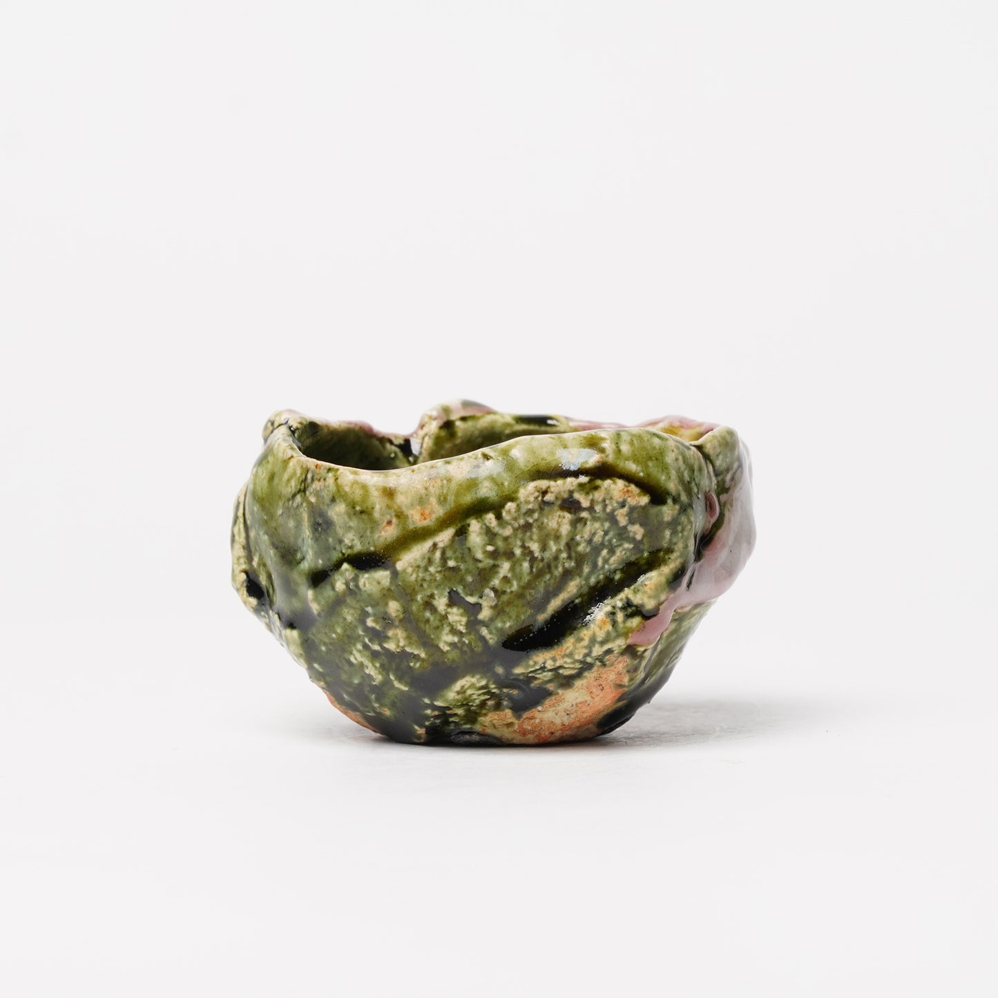 Takuya Kanamoto Oribe Glaze Guinomi Sake Cup