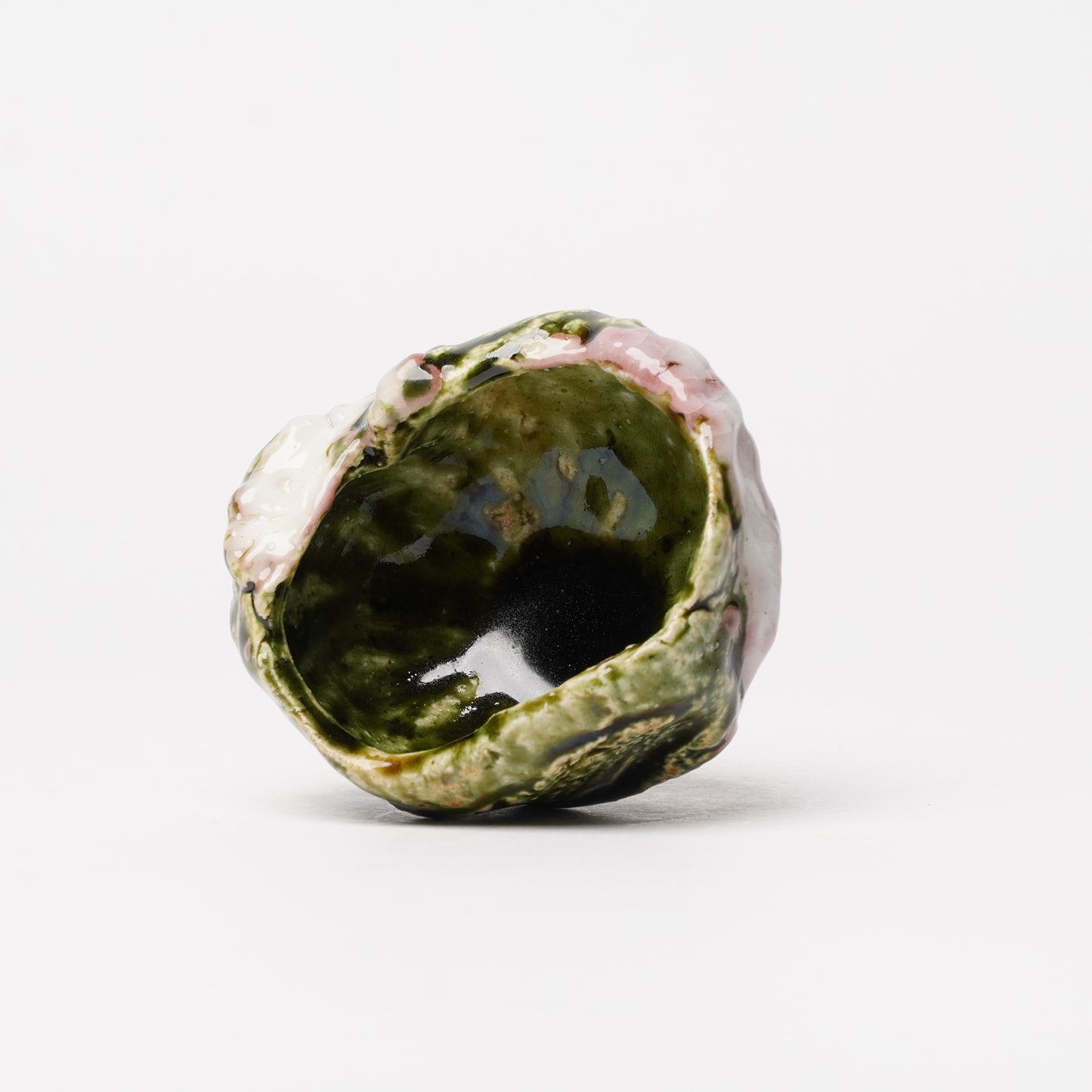 Takuya Kanamoto Oribe Glaze Guinomi Sake Cup