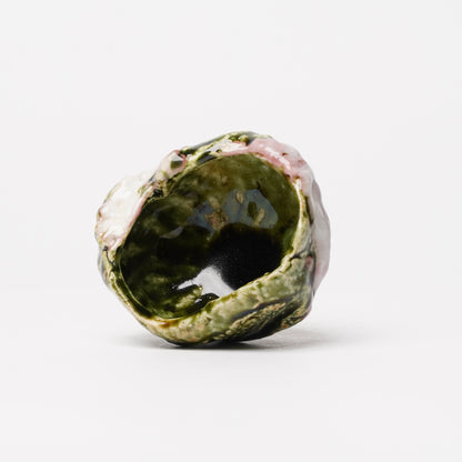 Takuya Kanamoto Oribe Glaze Guinomi Sake Cup