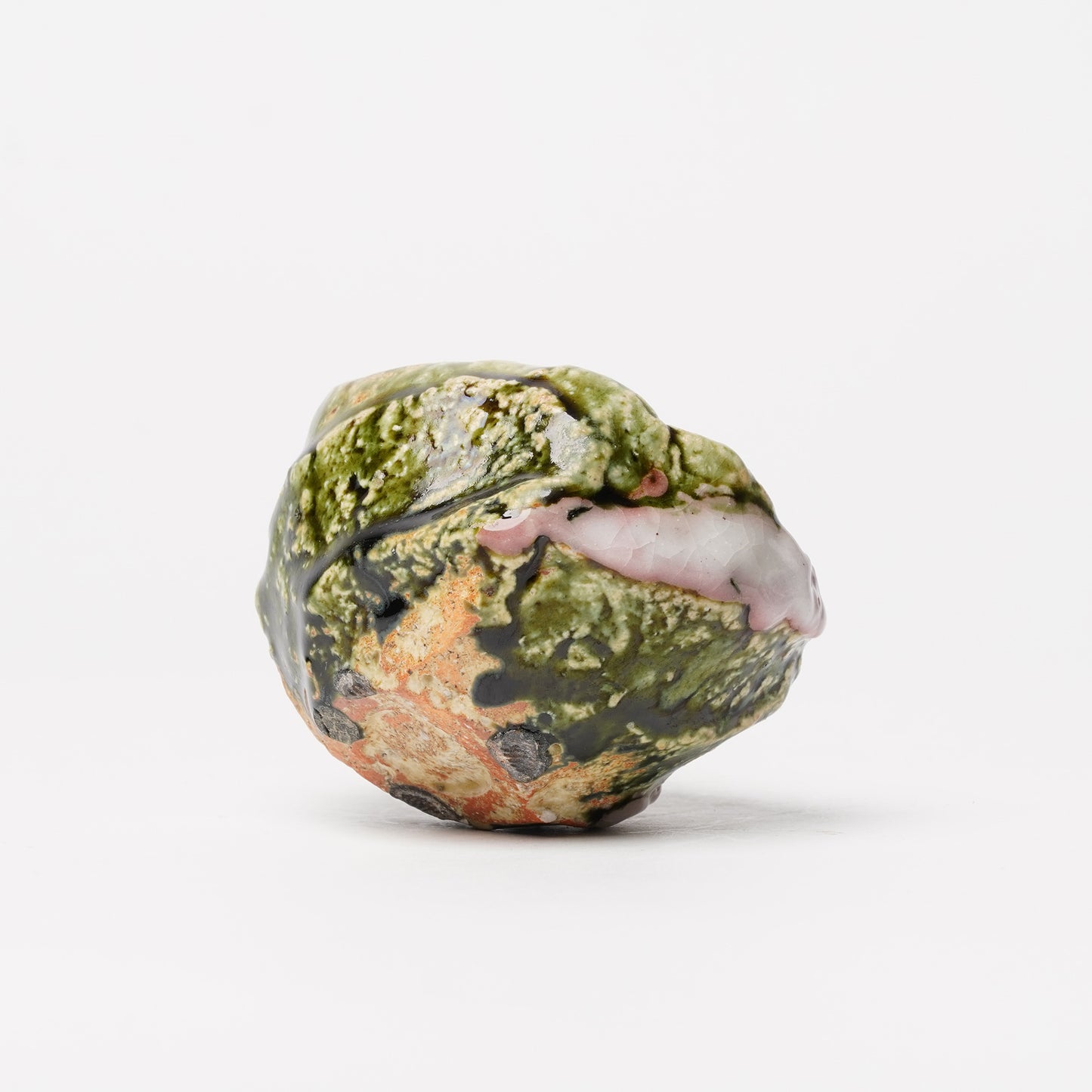 Takuya Kanamoto Oribe Glaze Guinomi Sake Cup