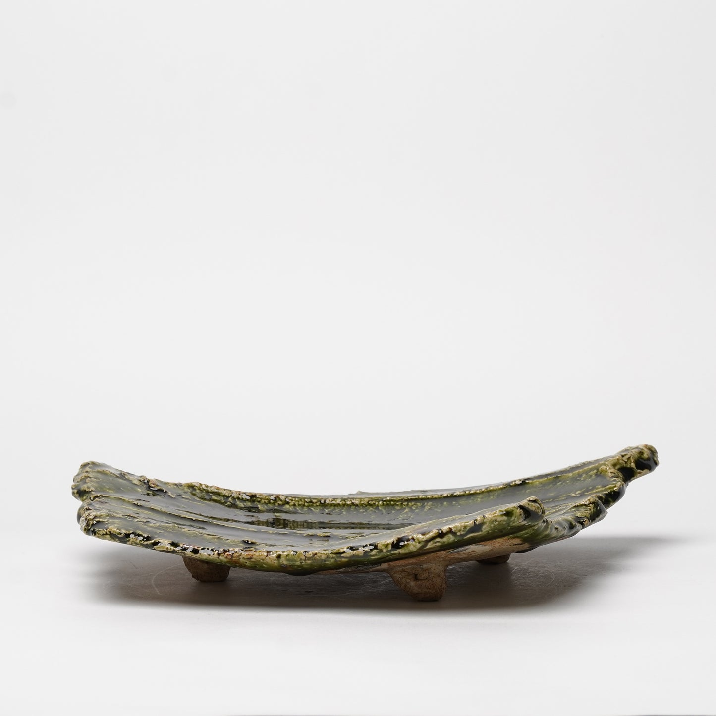 Takuya Kanamoto Oribe Glaze Trapezoid Plate