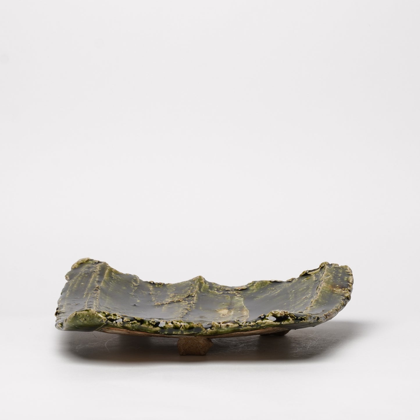 Takuya Kanamoto Oribe Glaze Trapezoid Plate