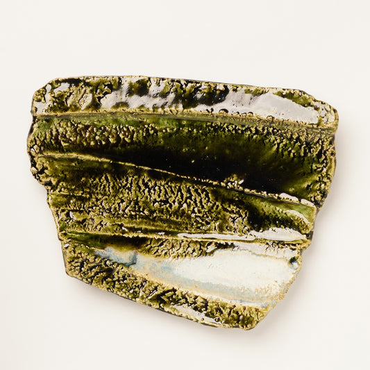 Takuya Kanamoto Oribe Glaze Trapezoid Plate