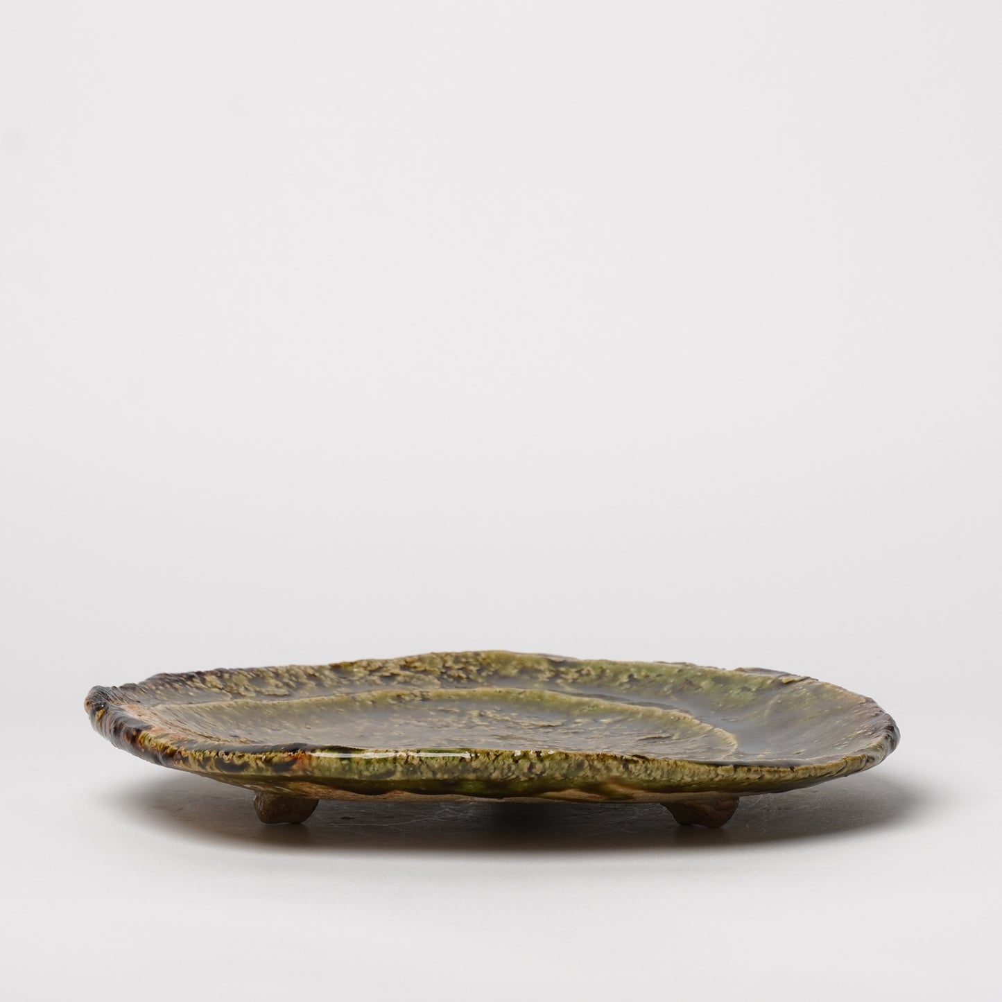 Takuya Kanamoto Oribe Glaze Round Plate