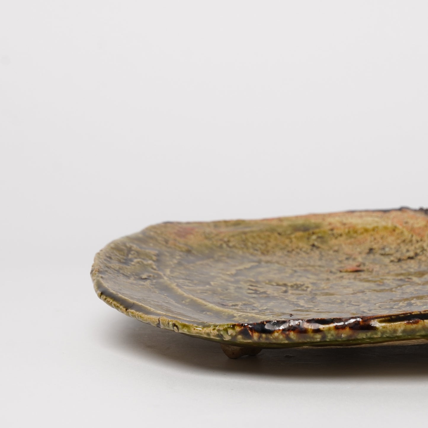 Takuya Kanamoto Oribe Glaze Round Plate