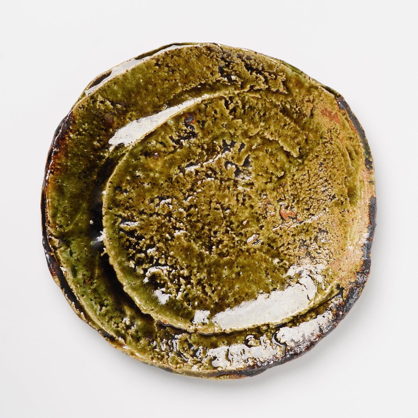 Takuya Kanamoto Oribe Glaze Round Plate