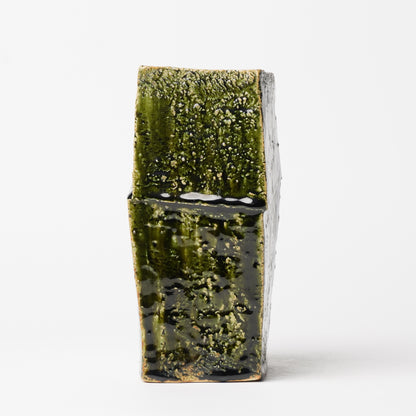 Takuya Kanamoto Oribe Glaze Flower Vase