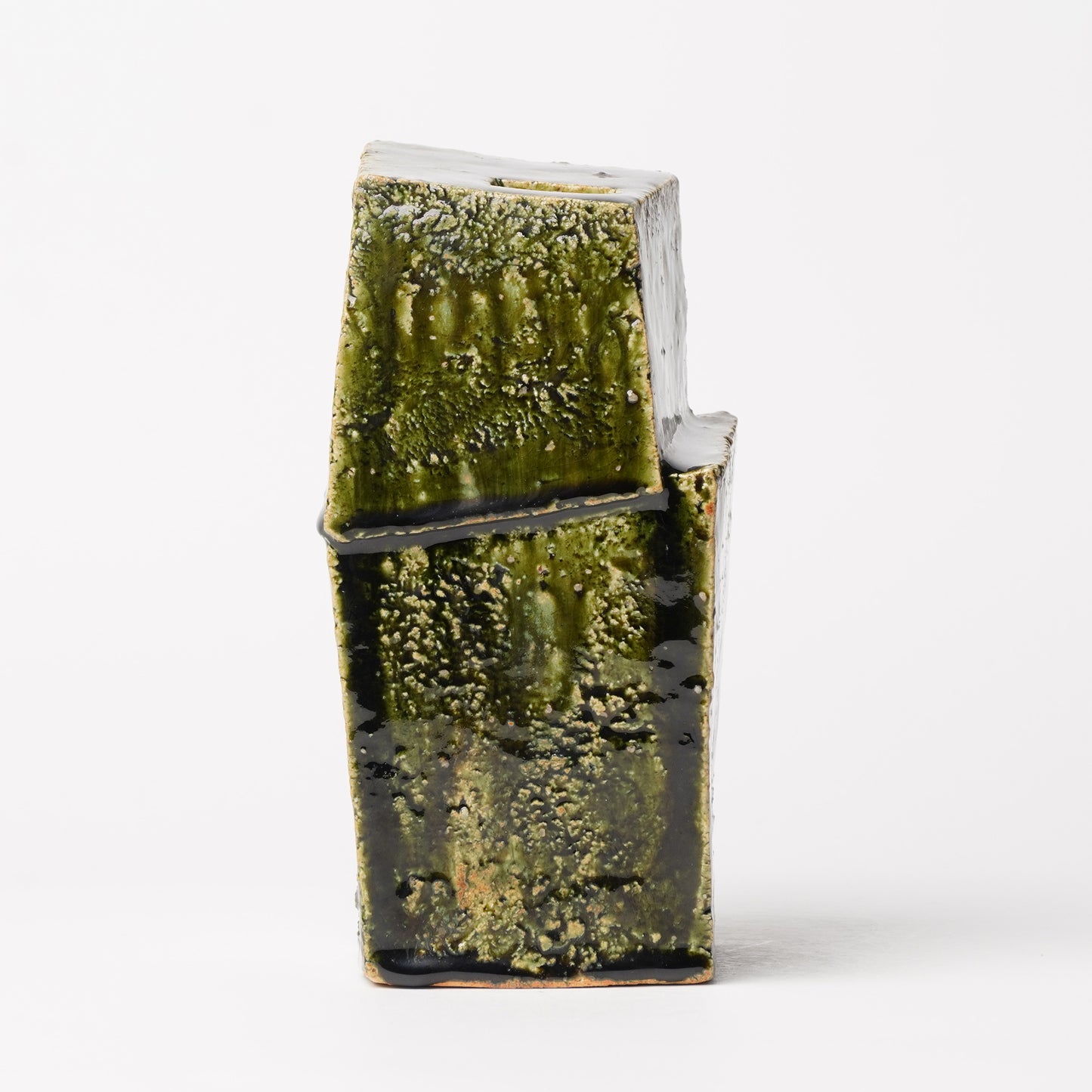 Takuya Kanamoto Oribe Glaze Flower Vase