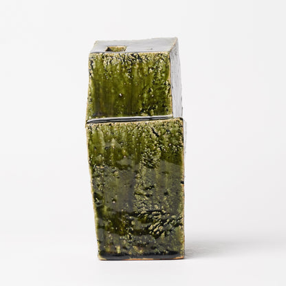 Takuya Kanamoto Oribe Glaze Flower Vase