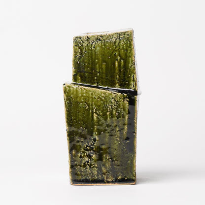 Takuya Kanamoto Oribe Glaze Flower Vase