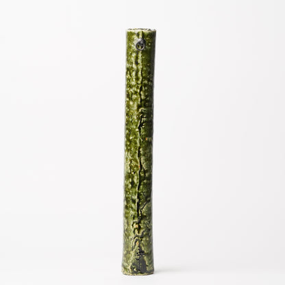 Takuya Kanamoto Oribe Glaze Wall Flower Vase
