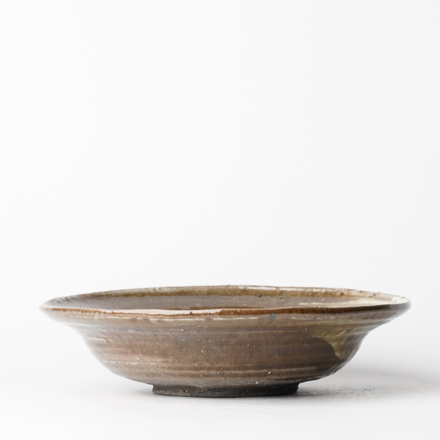 Takeryo Kawaguchi Rim Bowl Ash Glaze