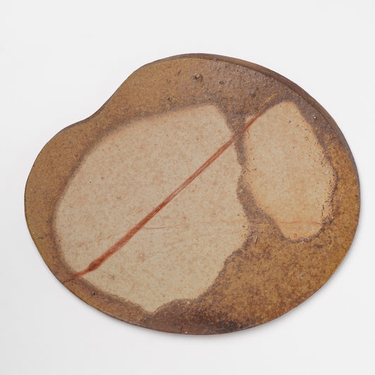 Ichiro Mori Large Plate Bizen Woodfired