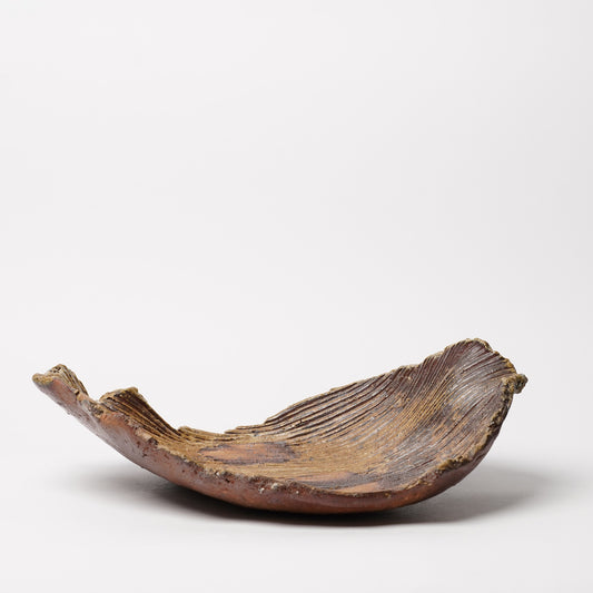 Ichiro Mori Large Plate Bizen Woodfired