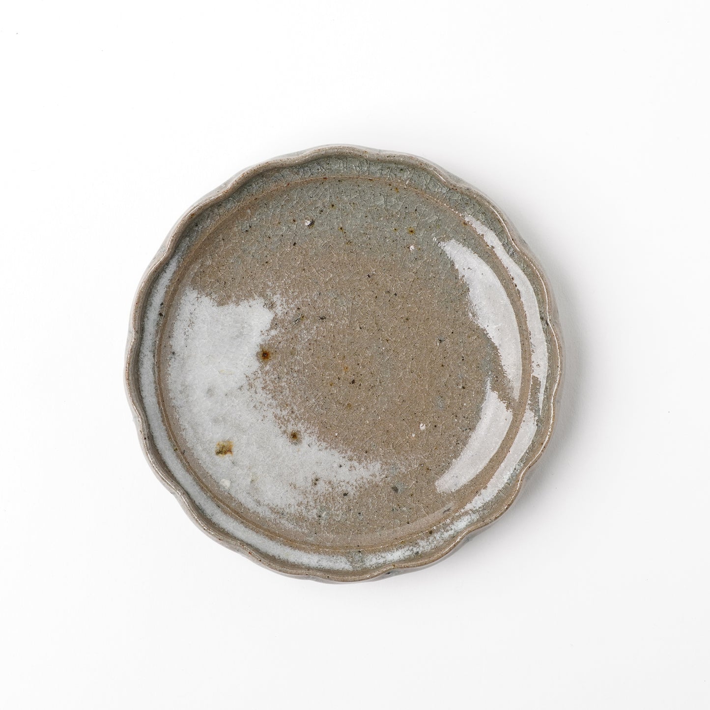 Takeryo Kawaguchi Rinka Plate Ash Glaze
