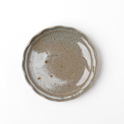 Takeryo Kawaguchi Rinka Plate Ash Glaze
