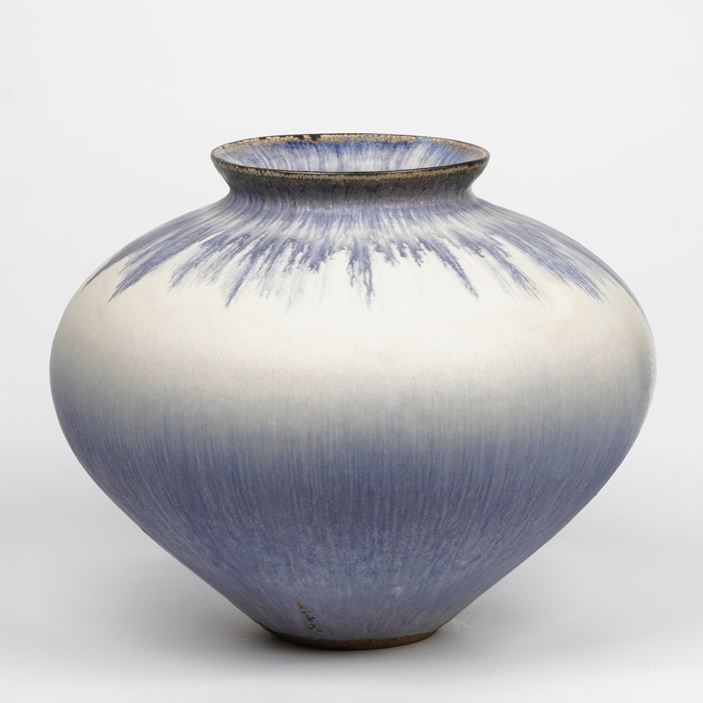 Nobuhito Nakaoka Colored Ash Glaze Extra Large Vase with Gold