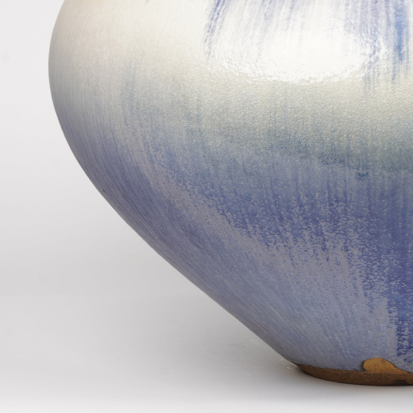 Nobuhito Nakaoka Colored Ash Glaze Extra Large Vase with Gold