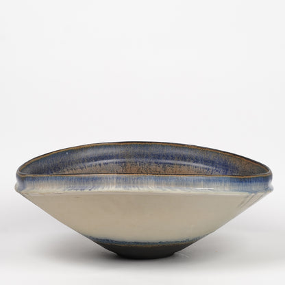 Nobuhito Nakaoka Colored Ash Glaze Extra Large Bowl with Gold