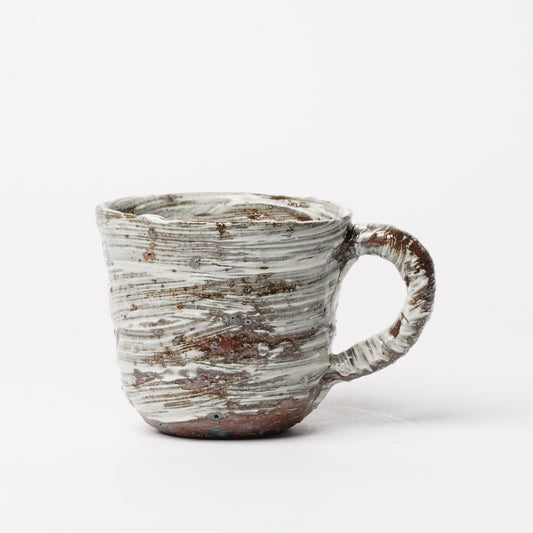 Nakagawa Jinenbogama Karatsu Wood fired Hakeme Mug