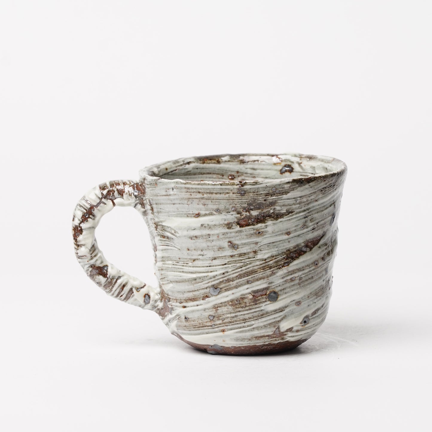 Nakagawa Jinenbogama Karatsu Wood fired Hakeme Mug