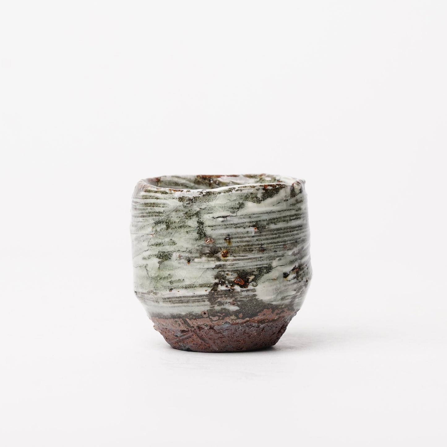 Nakagawa Jinenbogama Karatsu Wood fired Hakeme Guinomi Cup