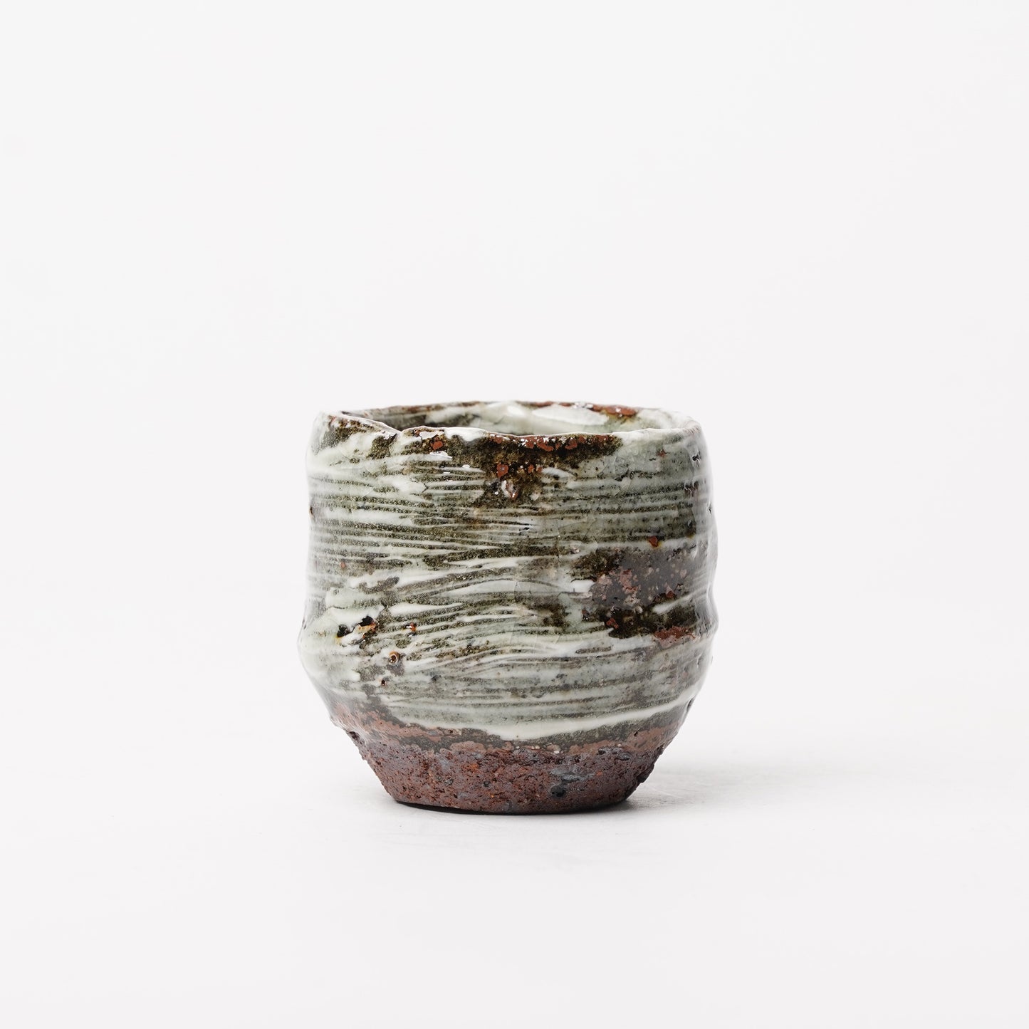 Nakagawa Jinenbogama Karatsu Wood fired Hakeme Guinomi Cup