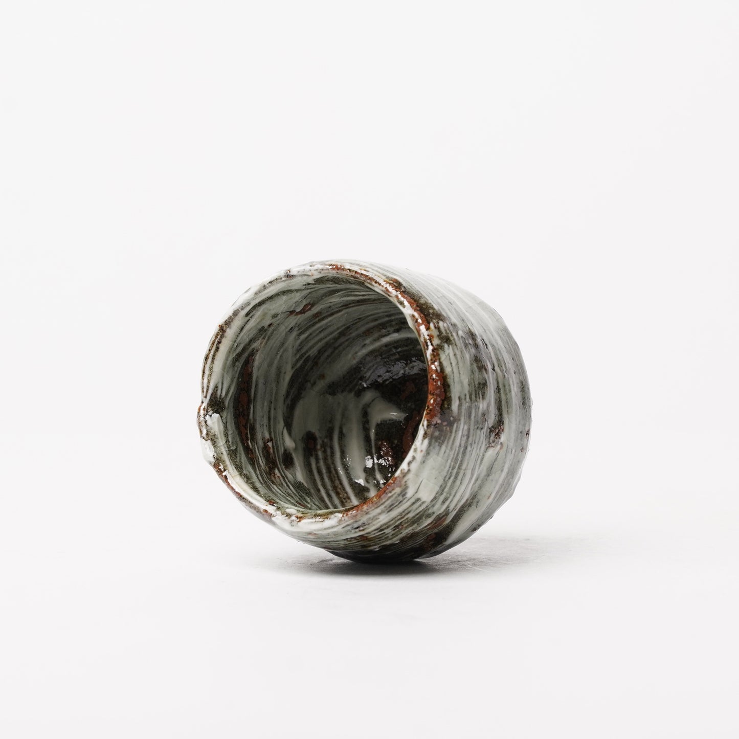 Nakagawa Jinenbogama Karatsu Wood fired Hakeme Guinomi Cup